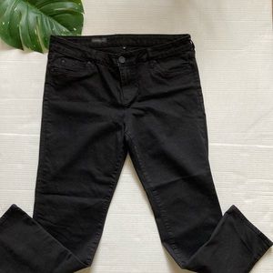 Womens Kut from the kloth denim Catherine boyfriend black jeans size 14